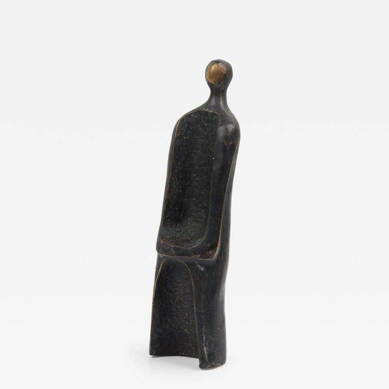 The Pillar Limited Edition Bronze Brutalist Contemporary Figural Sculpture