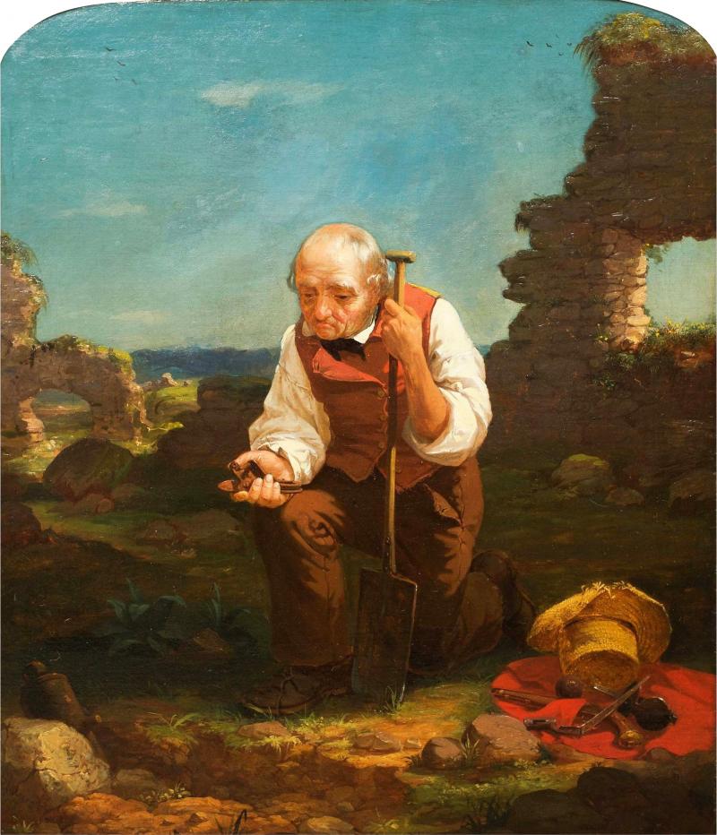 The Relic Hunter 1854 by Charles F Blauvelt American 1824 1900 