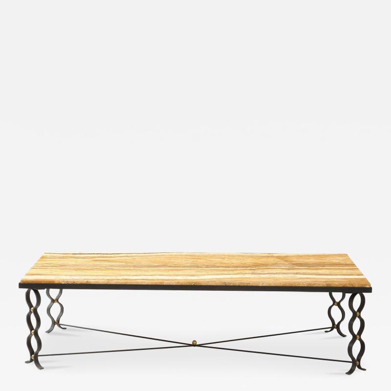 The Ruban cocktail table attributed to Jean Roy re French circa 1950 