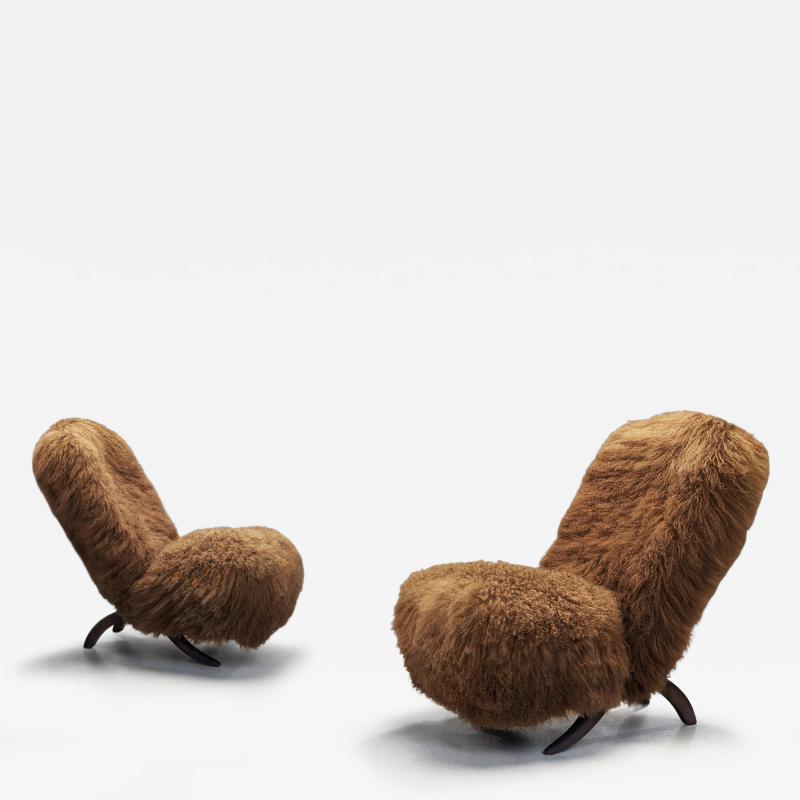 Theo Ruth Pair of Congo Lounge Chairs by Theo Ruth for Artifort The Netherlands 1950s