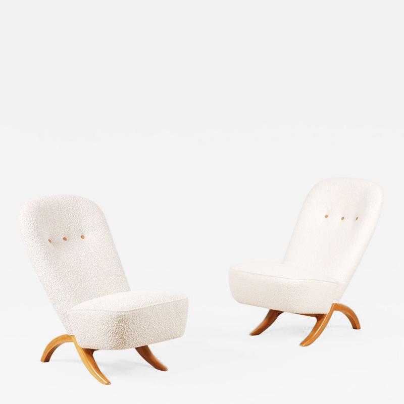 Theo Ruth Theo Ruth Pair of Congo Lounge Chairs for Artifort circa 1950