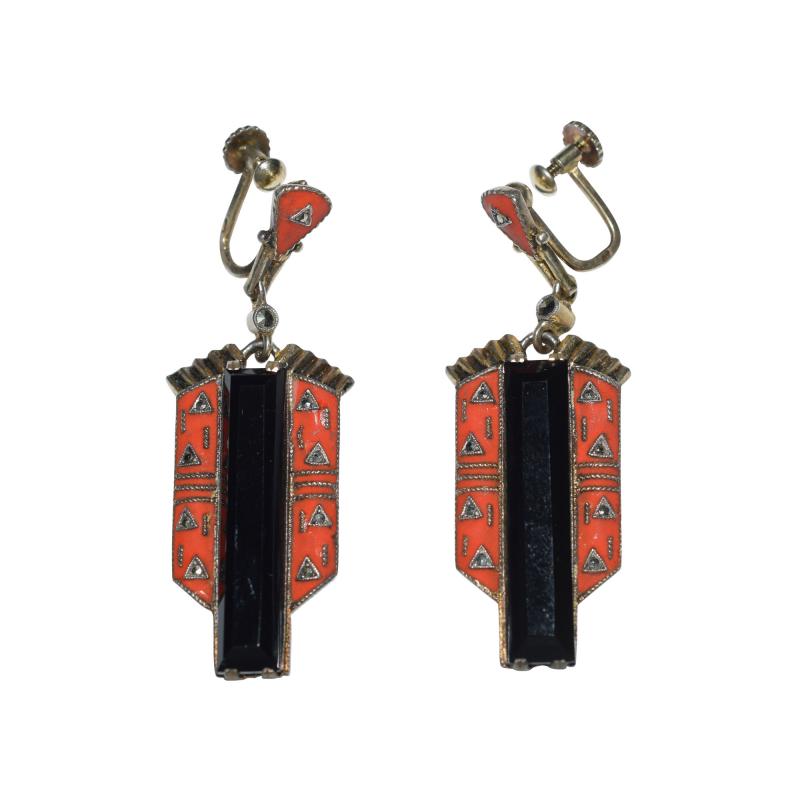 Theodor Fahrner Earrings Art Deco 1925