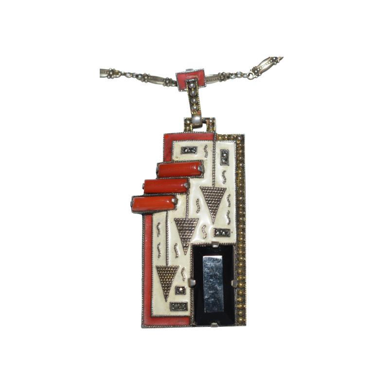 Theodor Fahrner Pendant Necklace Art Deco