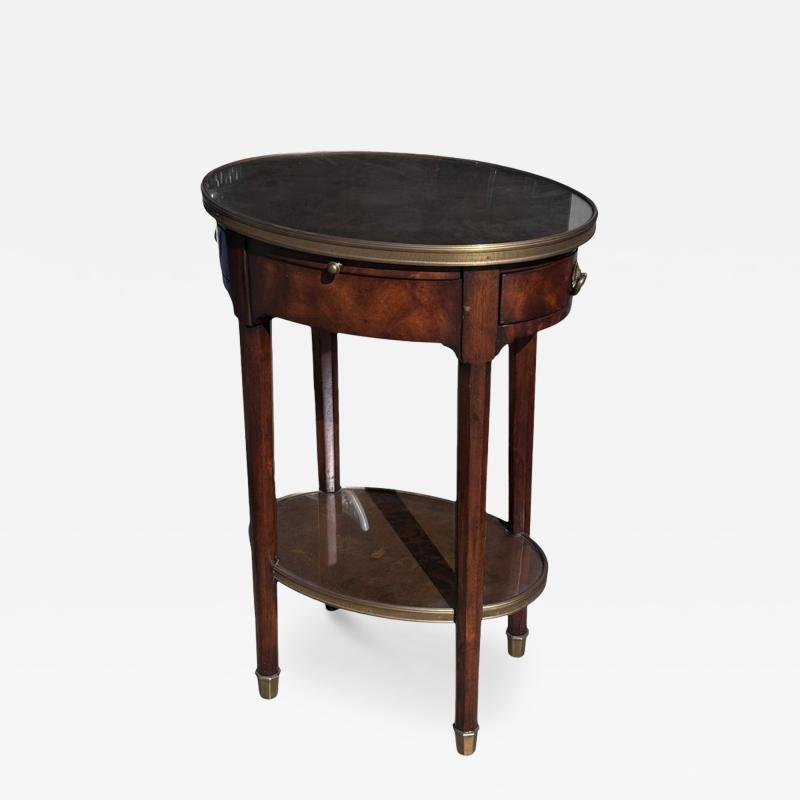 Theodore Alexander Regency Style Theodore Alexander Mahogany Brass Side End Table