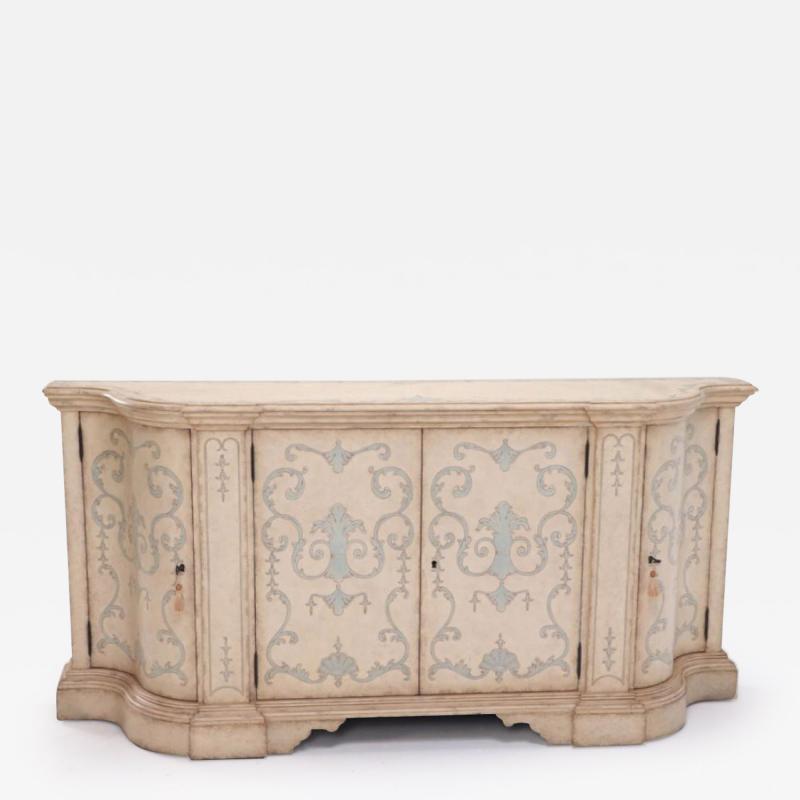 Theodre Alexander Venetion style painted sideboard or credenza 