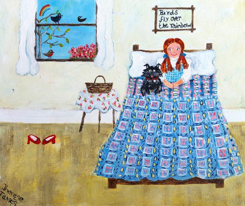 Therese James Red Shoes and Rainbows Dorothy