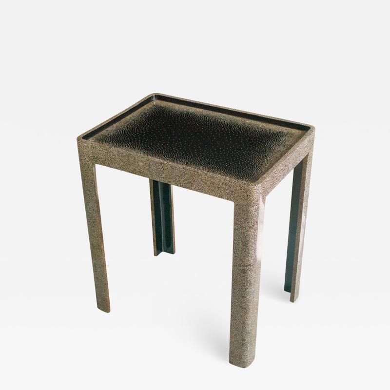 Thierry Voeltzel Side tables in Lacquer and Eggshell