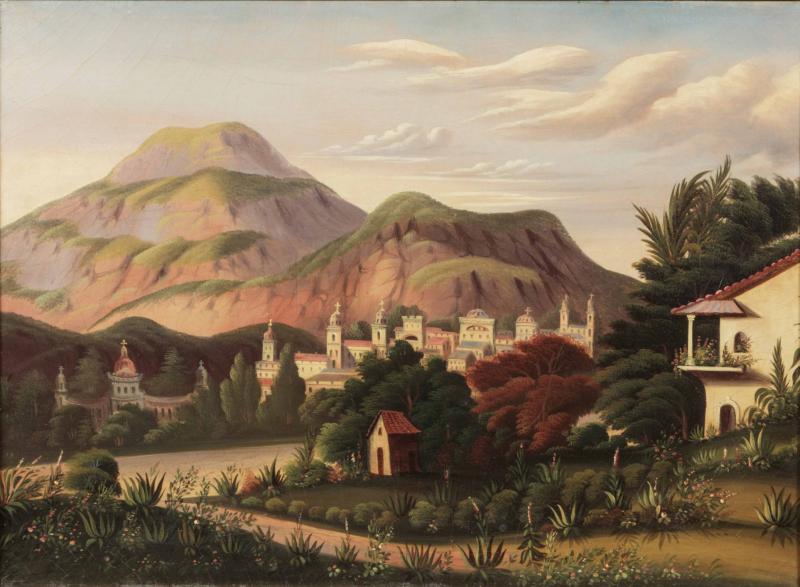 Thomas Chambers Village in a Mexican Landscape