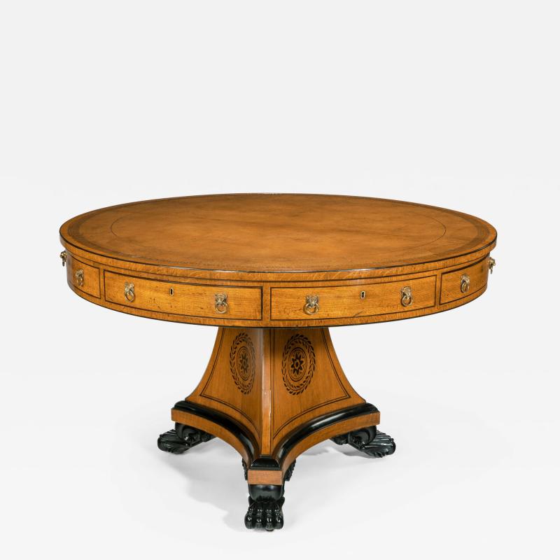 Thomas Hope An Important Regency Period Library Table Made After Designs by Thomas Hope