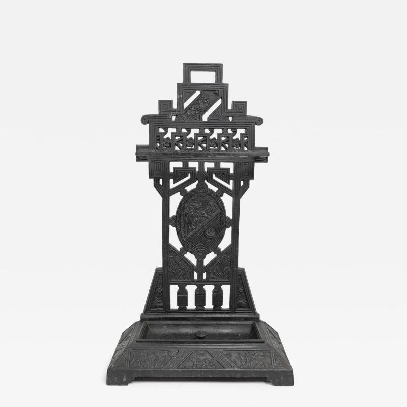 Thomas Jeckyll Henry Jeckyll attributed Robbins Co an Anglo Japanese Cast Iron Stick Stand