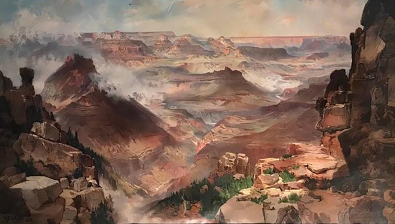 Thomas Moran Thomas Moran Chromolithograph Print 1893