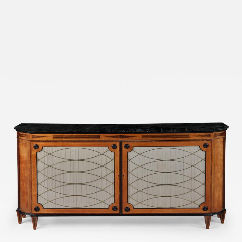 Thomas Sheraton GEORGE 111 SHERATON PERIOD LARGE SATINWOOD SIDEBOARD CABINET CIRCA 1790