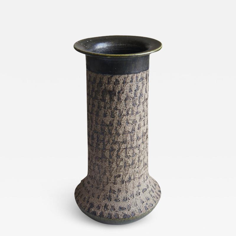 Thomas Tengods Brutalist Style Vase by Tomas Tengods for Nittsjo