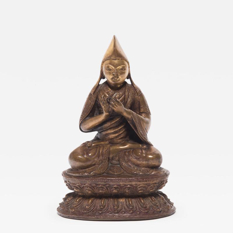 Tibetan Seated Lama Figure