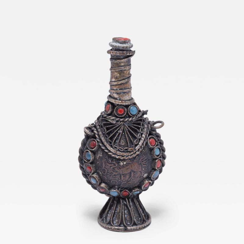 Tibetan Silver Snuff Bottle