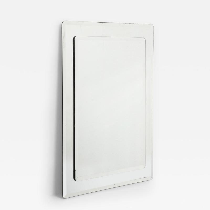 Tiered Beveled Edge Mirror Italy c 1960s