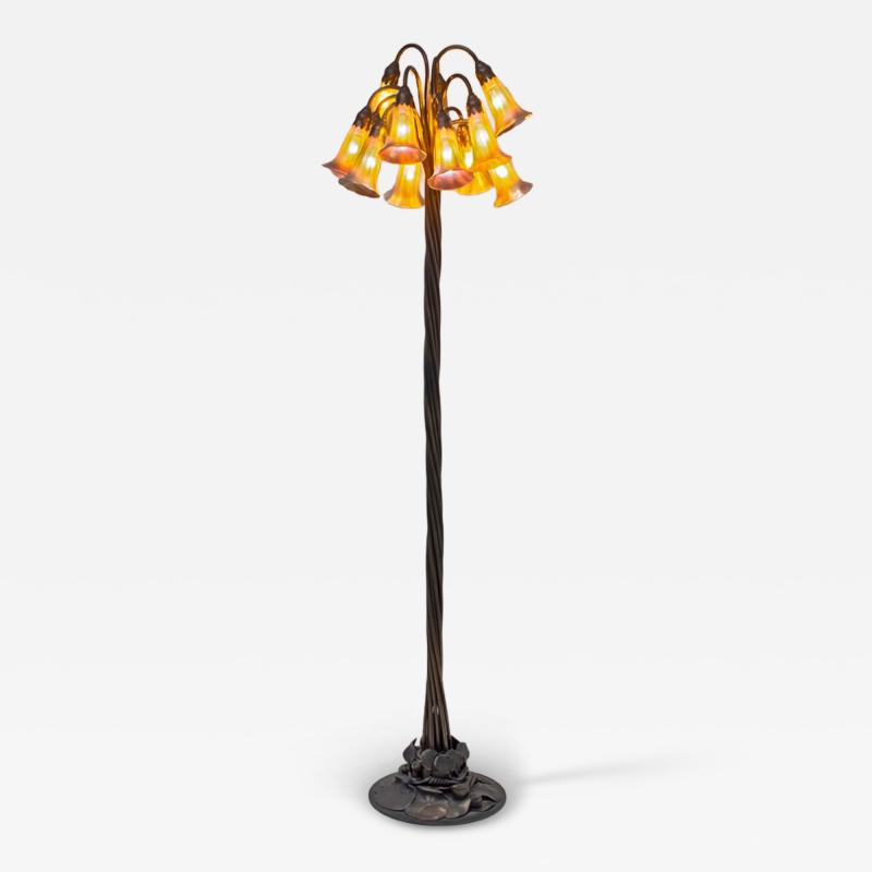 Tiffany Studios 12 Light Lily Floor Lamp