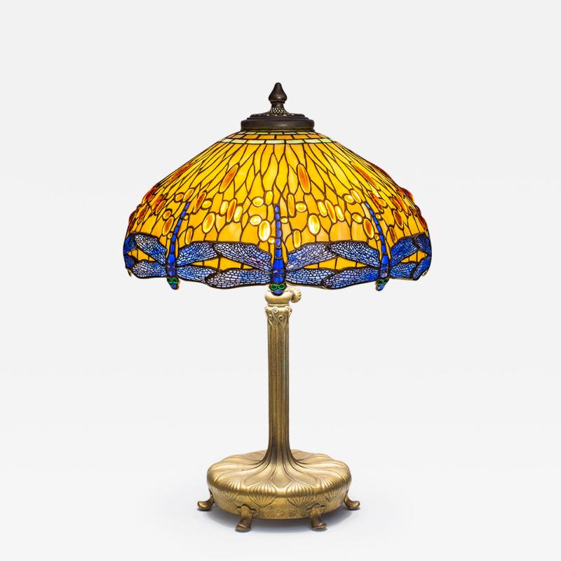 Tiffany Studios Drophead Dragonfly Table Lamp