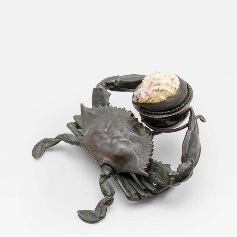 Tiffany Studios Early Crab Inkwell