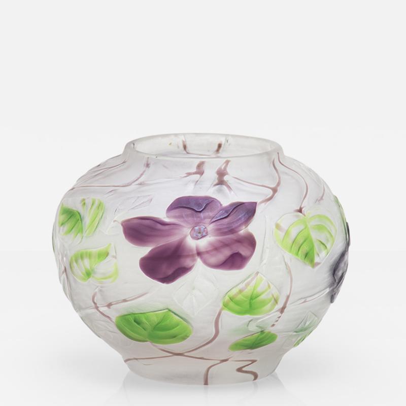 Tiffany Studios Favrile Glass Cameo Vase