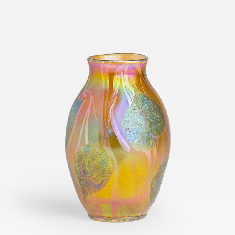 Tiffany Studios Favrile Glass Vase with Cypriote Decoration
