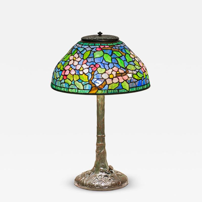 Tiffany Studios Rare Apple Blossom Table Lamp