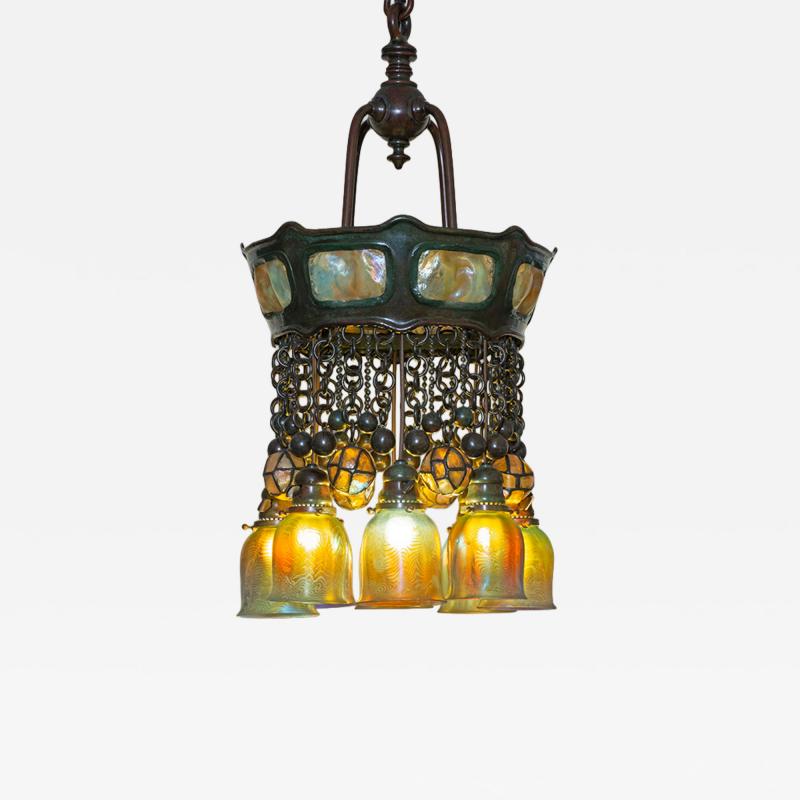 Tiffany Studios Rare Early Moorish Hanging Fixture