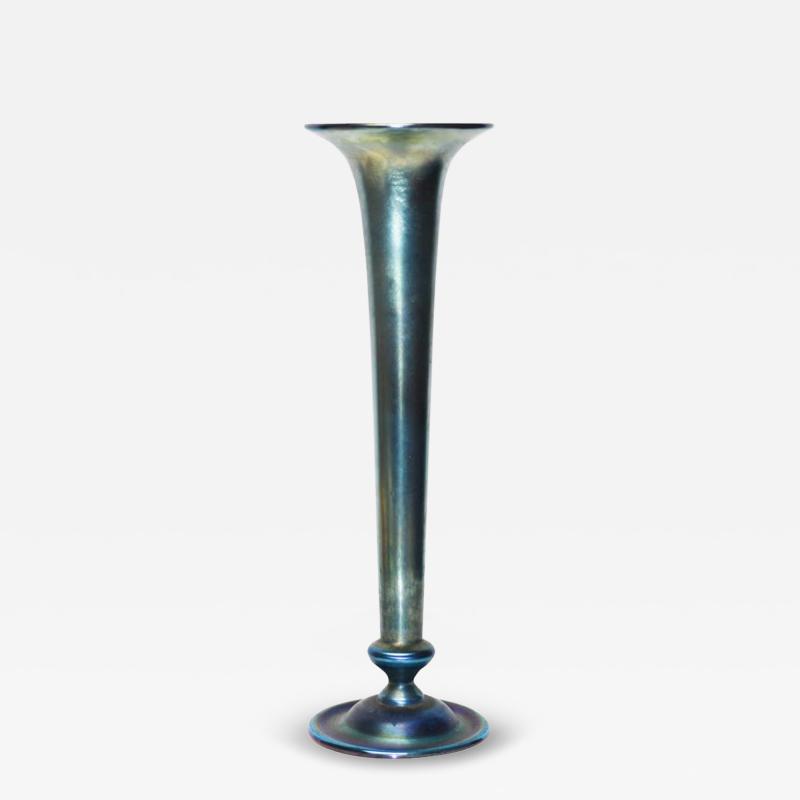 Tiffany Studios Tiffany Studios Blue Favrile Glass Vase