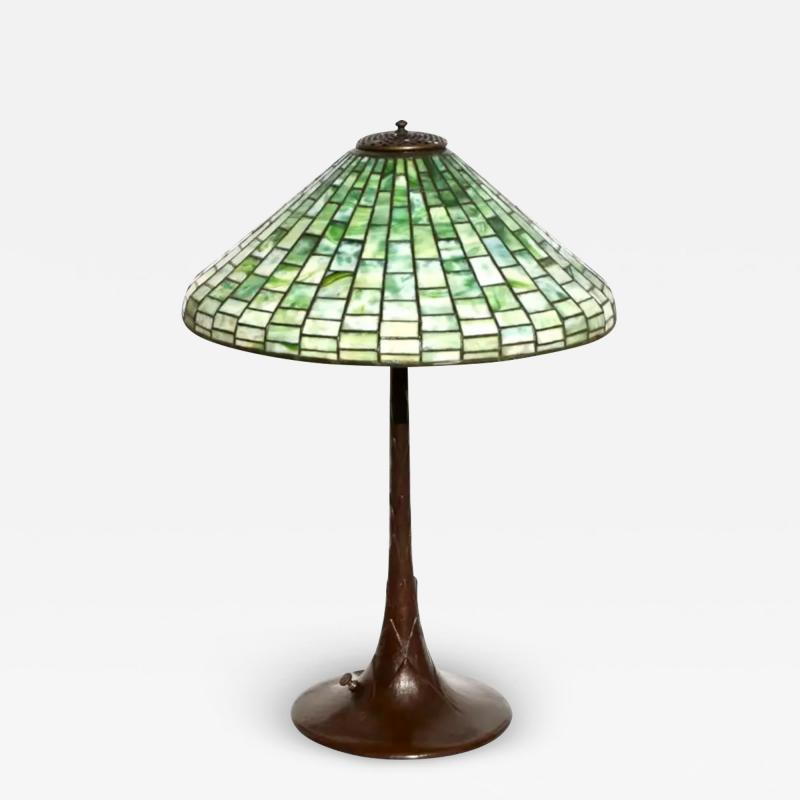 Tiffany Studios Tiffany Studios Geometric Table Lamp