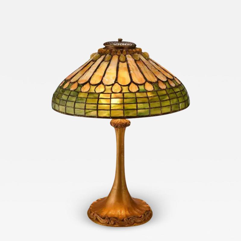 Tiffany Studios Tiffany Studios Jeweled Feather Table Lamp