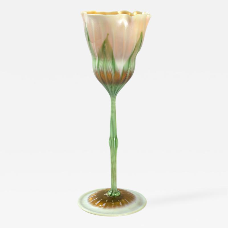 Tiffany Studios - Tiffany Studios New York Favrile Glass Flower Form Vase