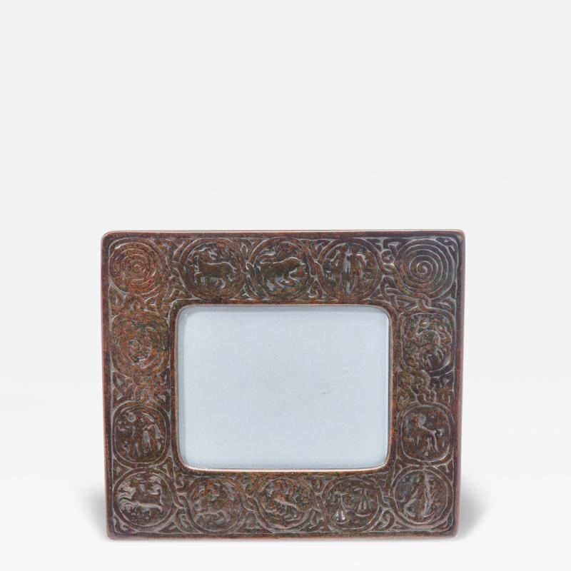 Tiffany Studios Tiffany Studios Zodiac Gilt Bronze Easel Calendar Model 943 circa 1910