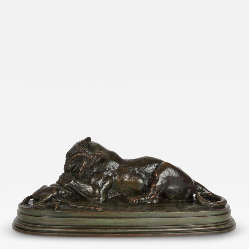 Tigre Devorant une Gazelle Antoine Louis Barye Barbedienne