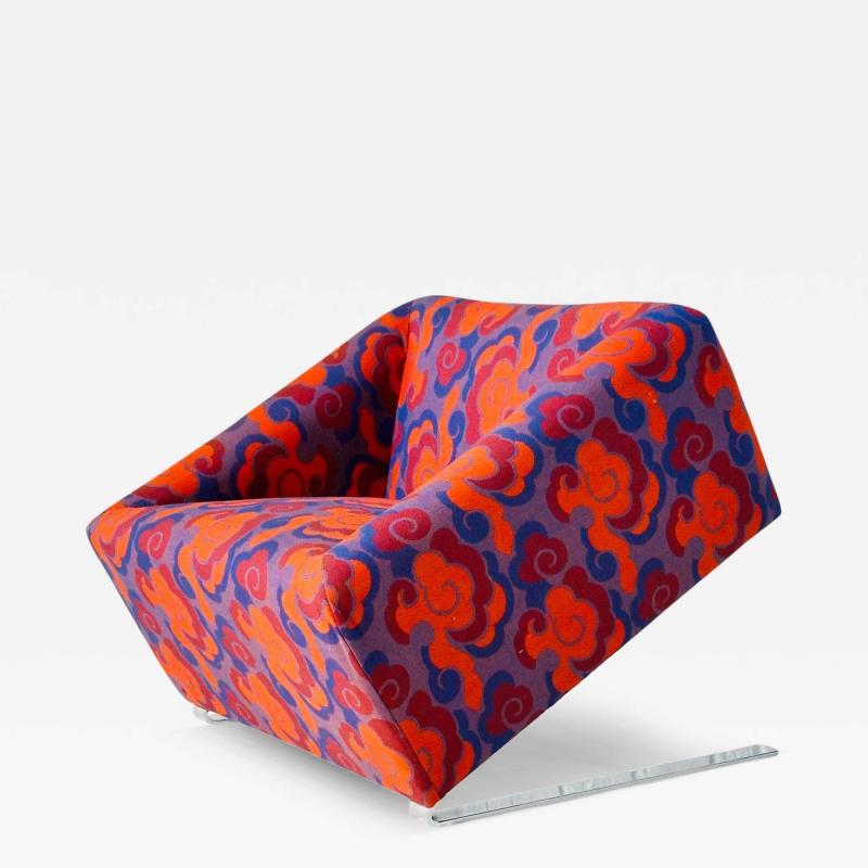 Tilt Lounge Chair w Verner Panton Upholstery 1960