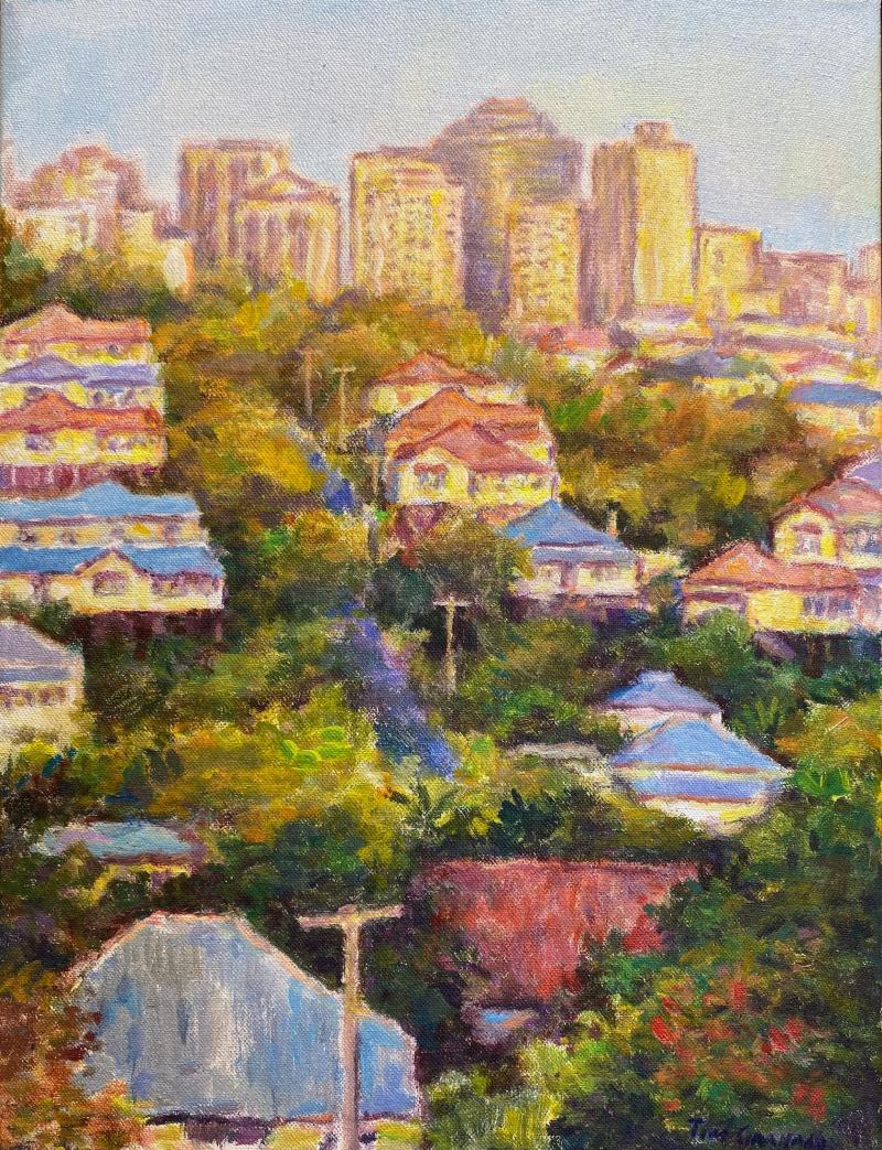 Tim Graham City Afternoon Red Hill