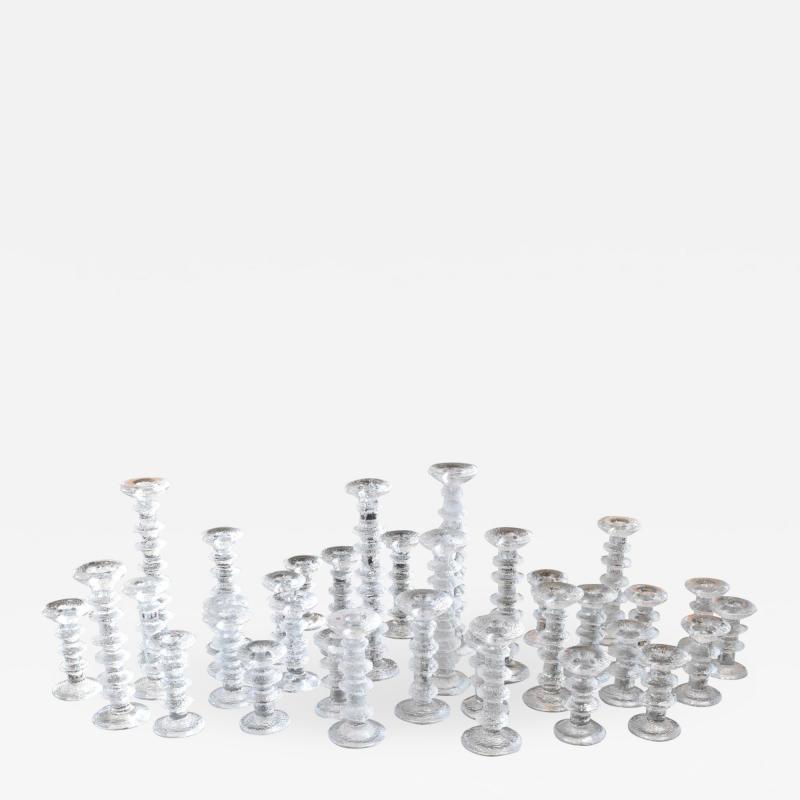 Timo Sarpaneva Set of 34 Timo Sarpaneva Festivo Candlesticks