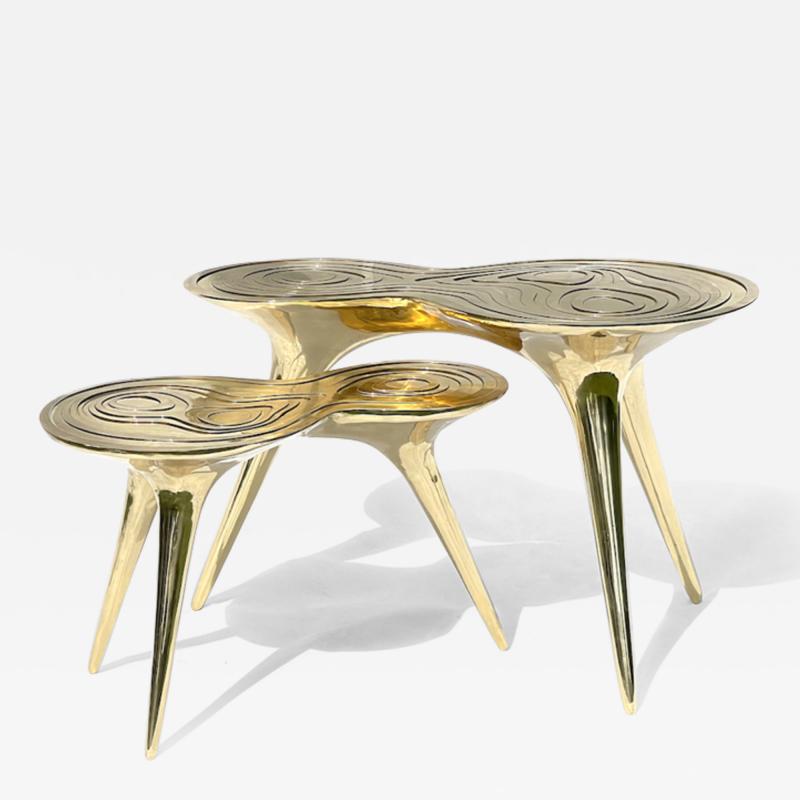 Timothy Schreiber Ice Occasional Tables by Timothy Schreiber