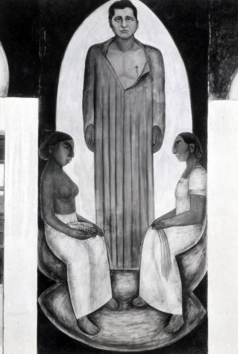 Tina Modotti Diego Rivera Mural Martyrs of the Revolution Felipe Carrillo Puerto 