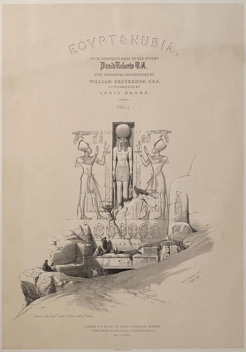 Title Page From Roberts Egypt and Nubia Published 1846