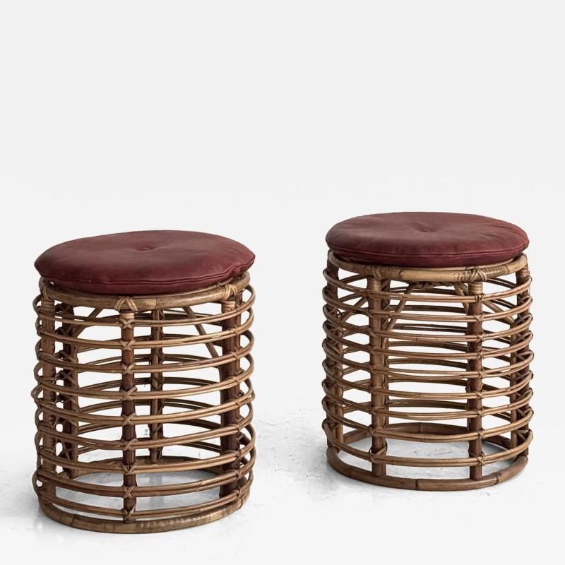 Tito Agnoli Attributed to Tito Agnoli pair of stools 1950s