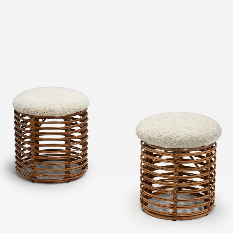 Tito Agnoli Pair of Tito Agnoli Footstools Italy 1960s