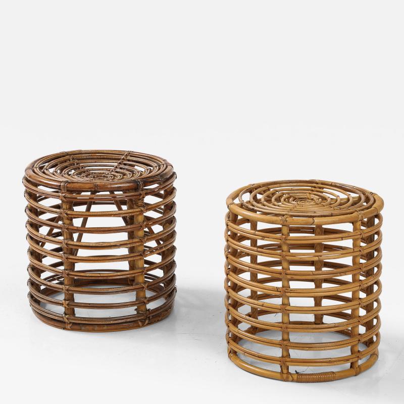 Tito Agnoli Tito Agnoli Bamboo Stool Italy 1960s