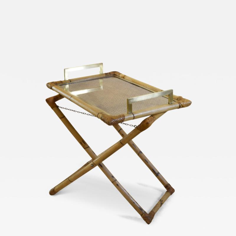 Tito Agnoli Tito Agnoli bamboo food tray late sixties