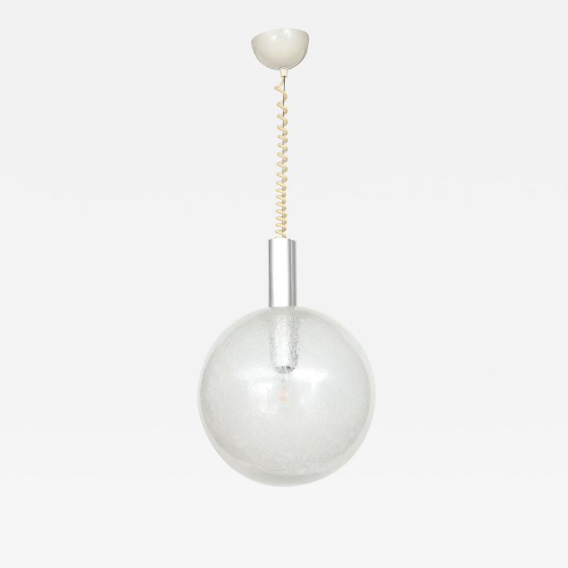 Tobia Scarpa Mid Century Sfera Glass Globe Pendant by Tobia Scarpa for Flos Italy c 1960s