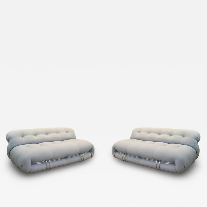 Tobia Scarpa Pair of Soriana Sofas