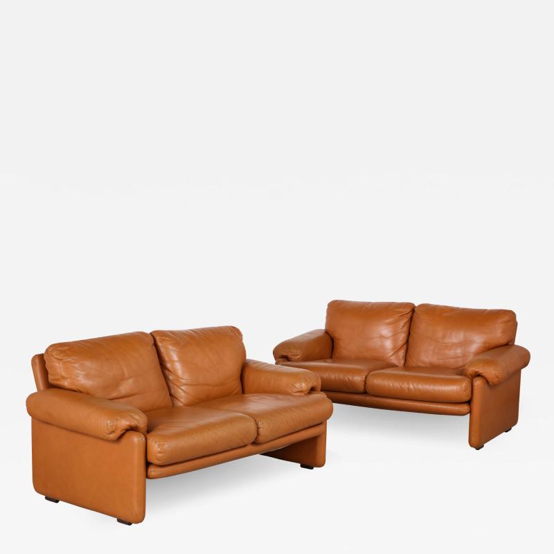 Tobia Scarpa Pair of Tobia Scarpa Coronado Leather Sofas for B B Italia 1975