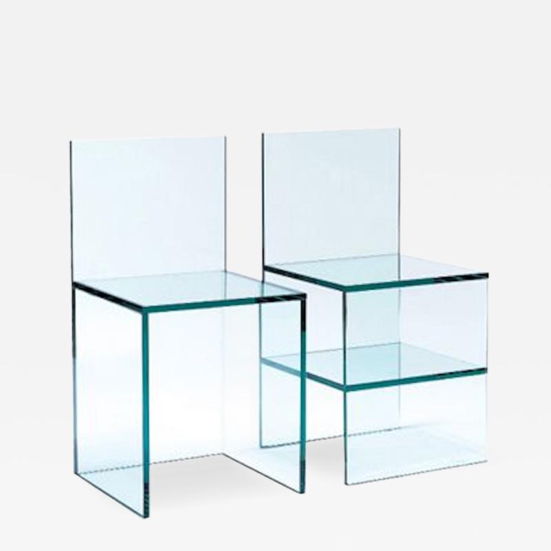 Tobias Wong glass chair no 1 no 2