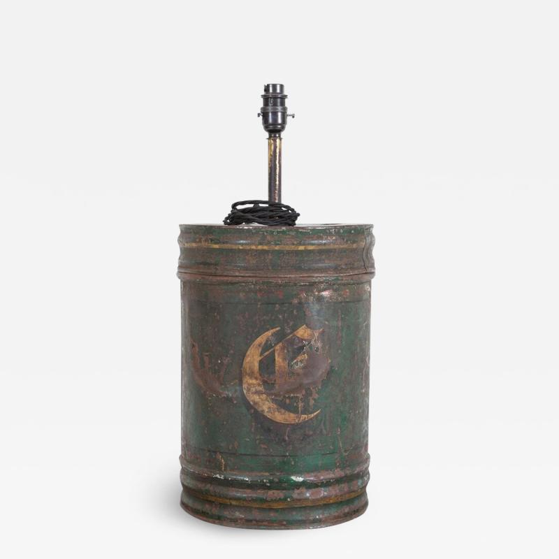 Toleware Tea Cannister Lamp