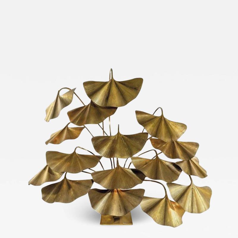 Tommaso Barbi Iconic Ginkgo Leaves Floor Lamp by Tommaso Barbi 1970 circa