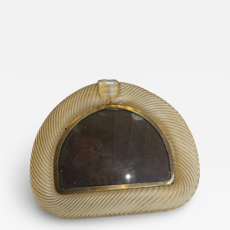 Tommaso Barbi Murano Glass Photo Frame by Tommaso Barbi 1970s